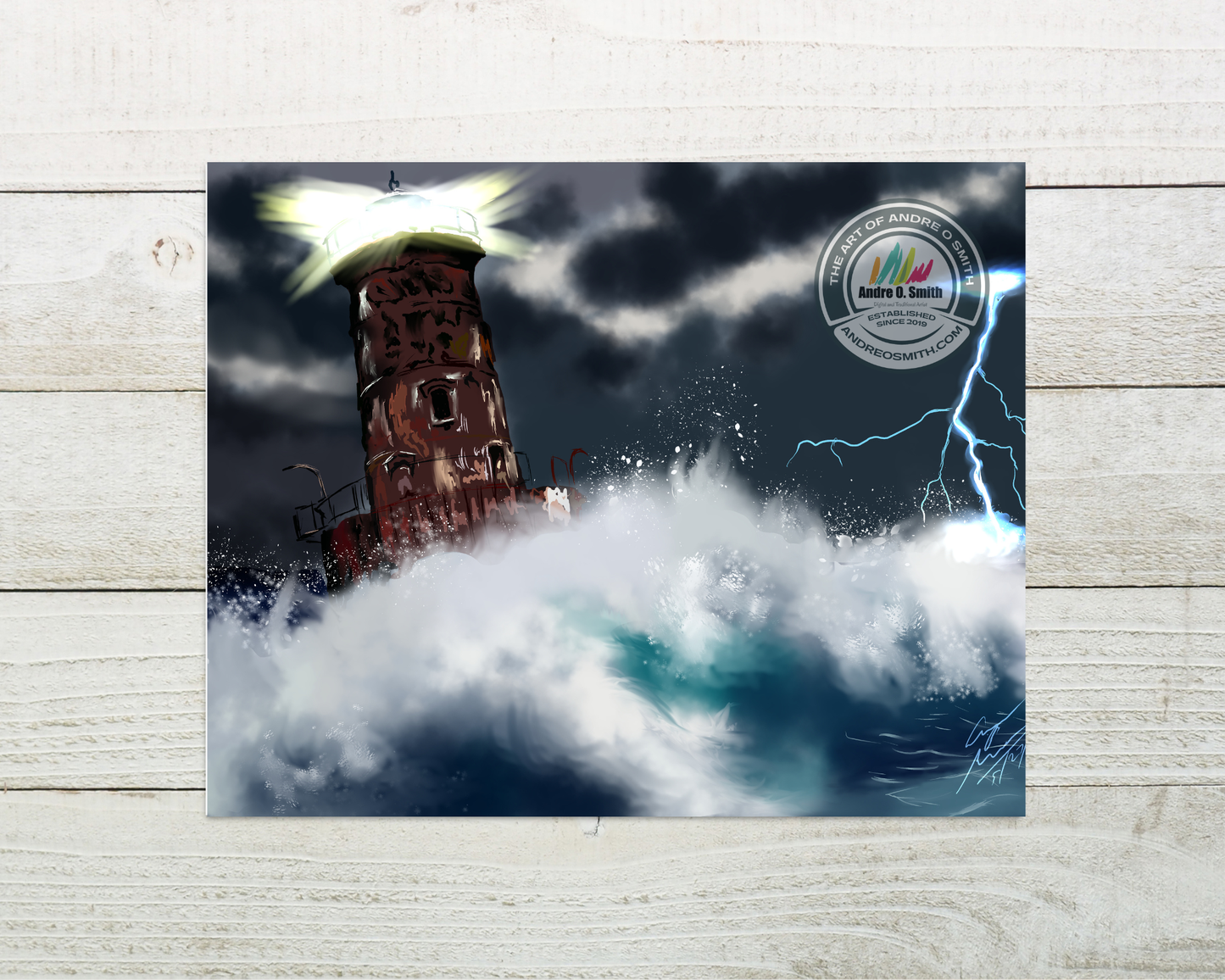 Sharps Island Lighthouse: The Storm - 8 x 10 Open Edition Print