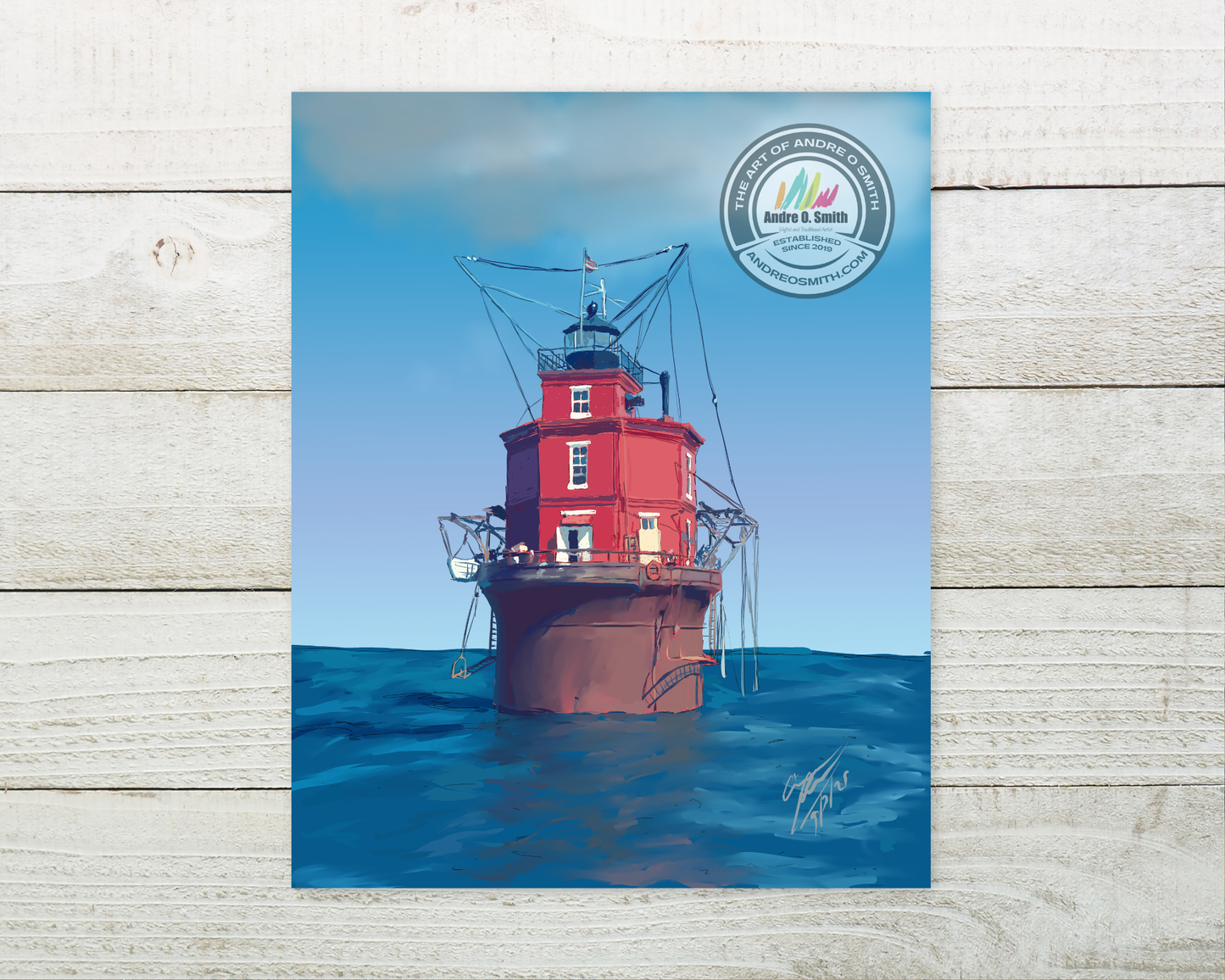 Wolf Trap Lighthouse - 8 x 10 Open Edition Print