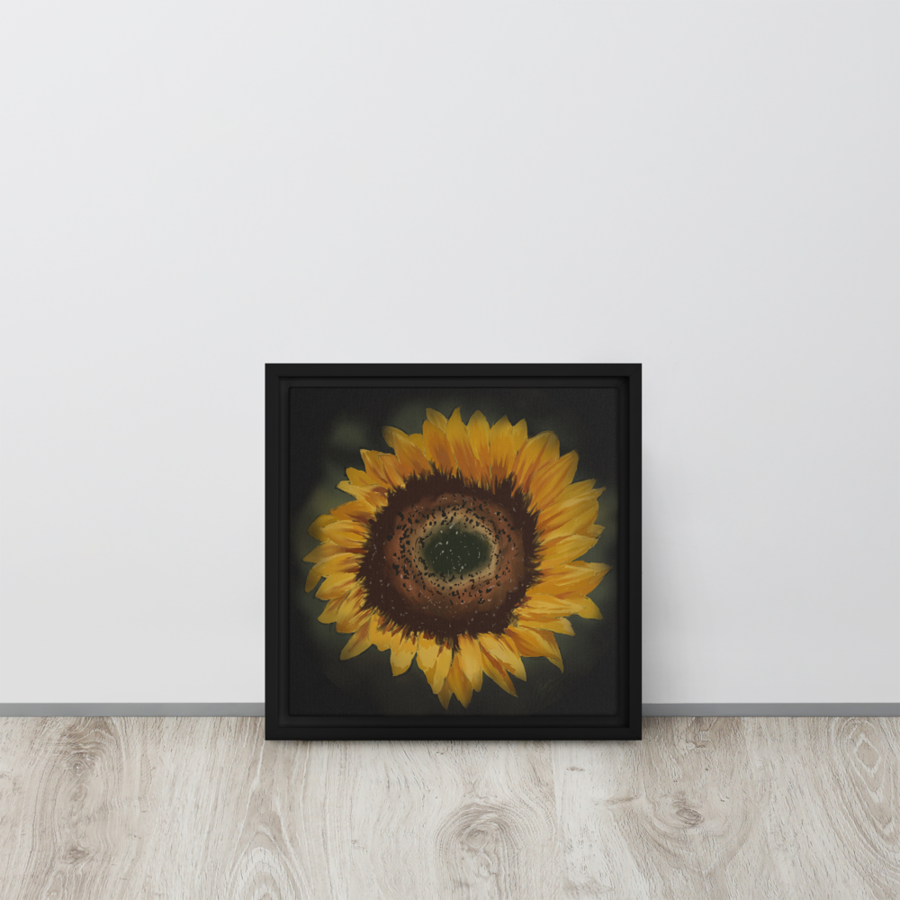 Hope In Darkness - Framed Canvas