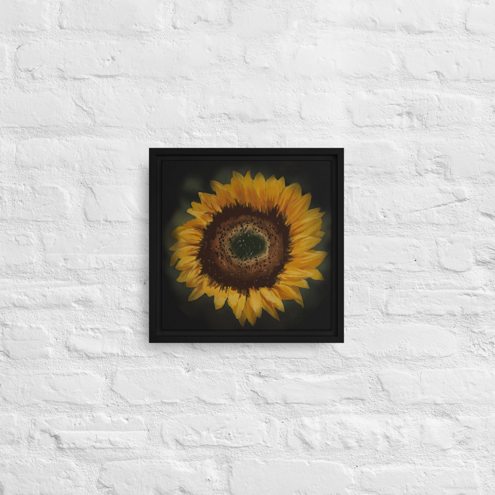 Hope In Darkness - Framed Canvas