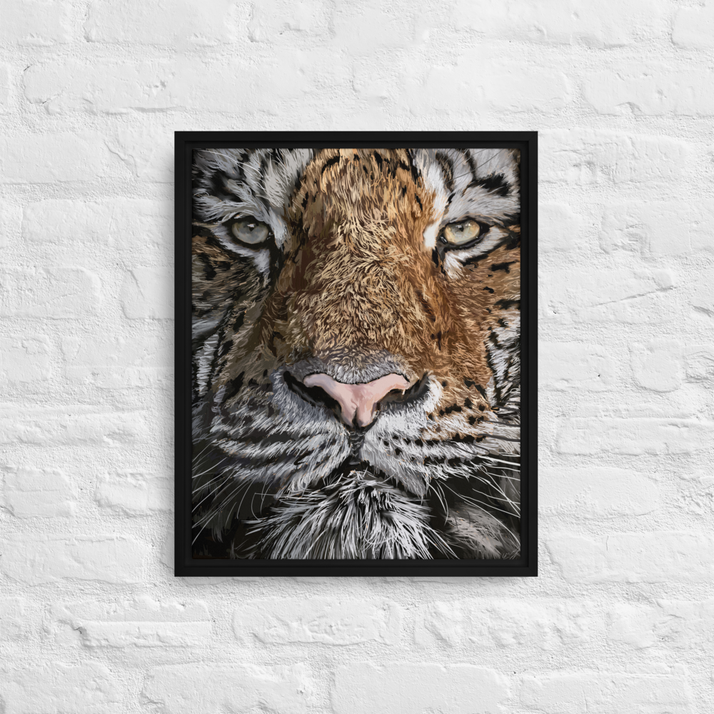 Tiger No. 2 - Framed Canvas