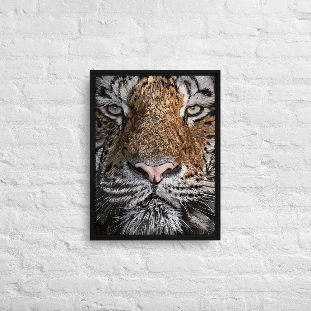 Tiger No. 2 - Framed Canvas