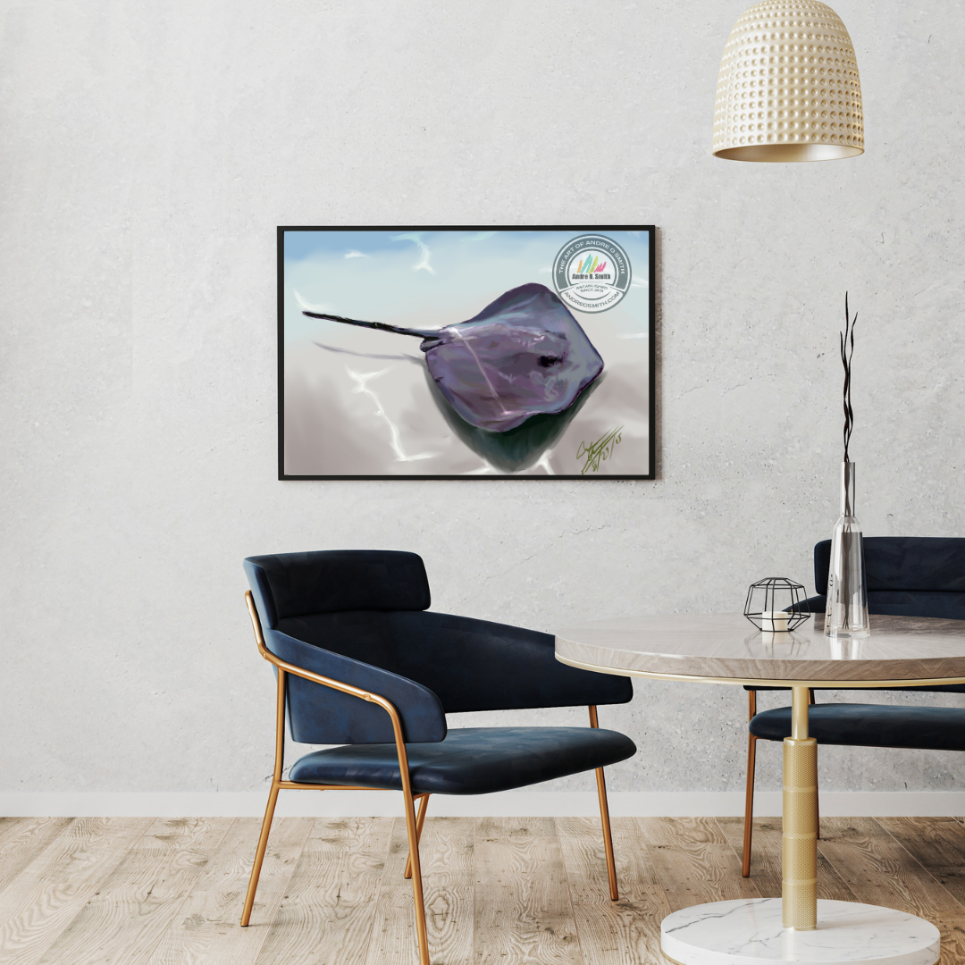 Awaiting Stingray - 16 x 20 Framed Print