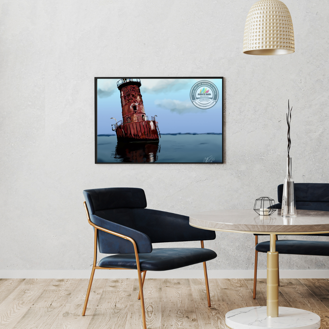 Sharps Island Lighthouse - 16 x 20 Framed Print