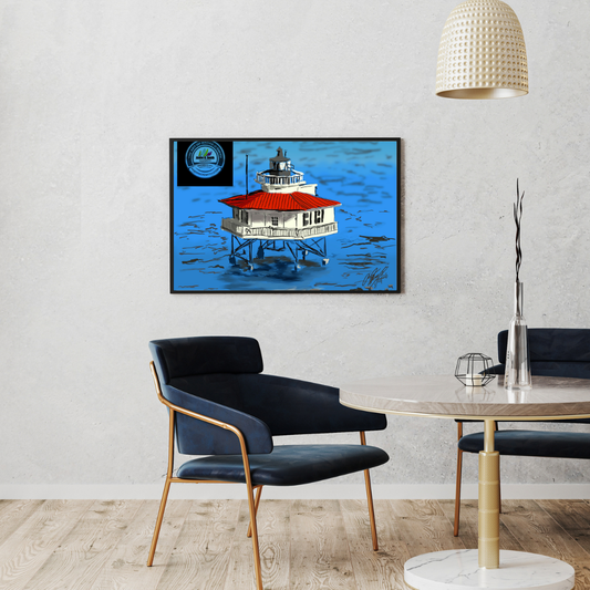 Stingray Point Lighthouse - 16 x 20 Framed Print