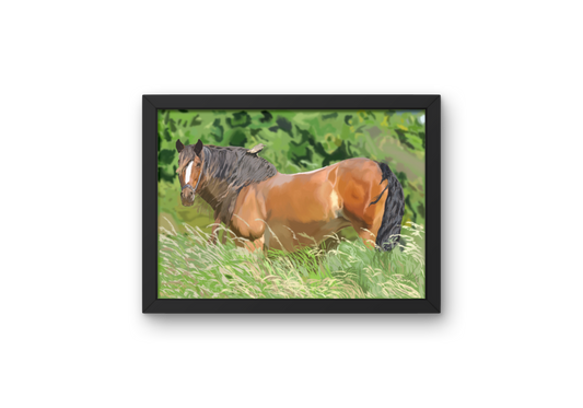 Horse In Peace - Digital Art Print