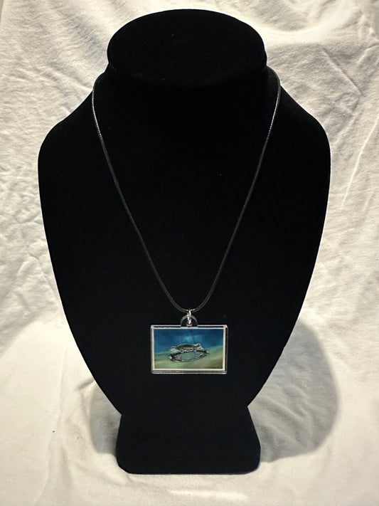 Calm In The Deep - Acrylic Charm Necklace