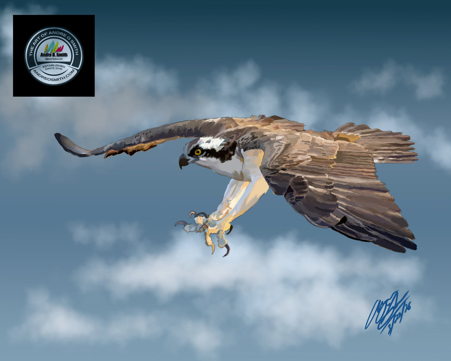 Osprey In The Hunt - 16 x 20 Framed Print
