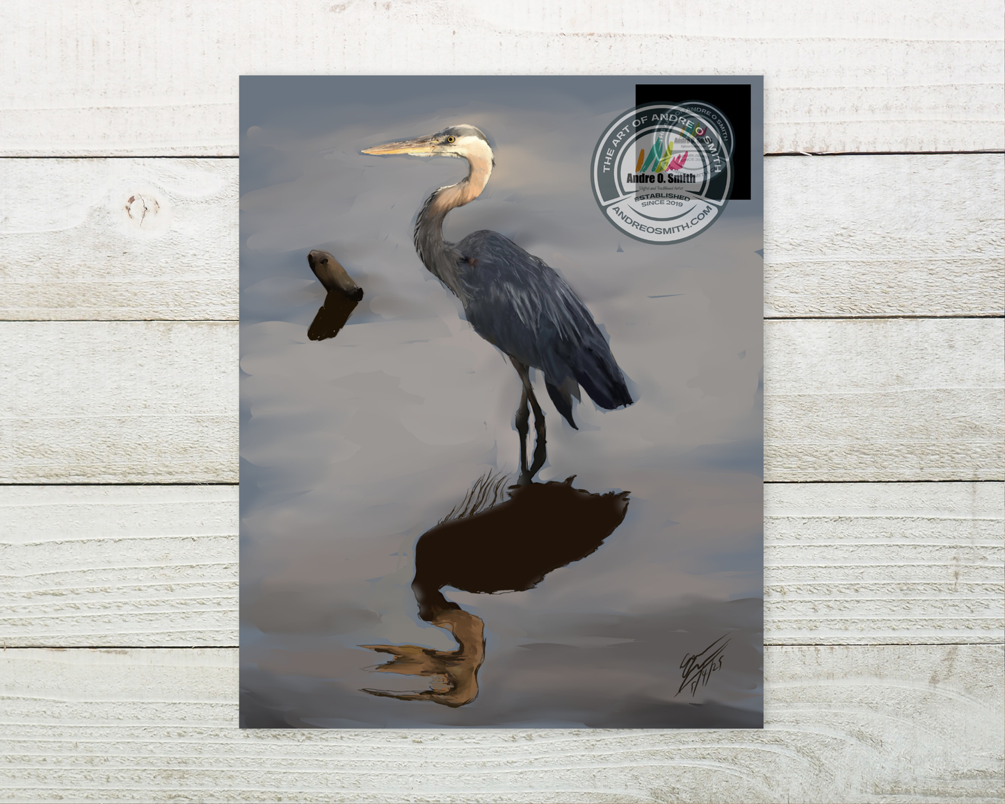 Peaceful Heron - 8 x 10 Open Edition Print