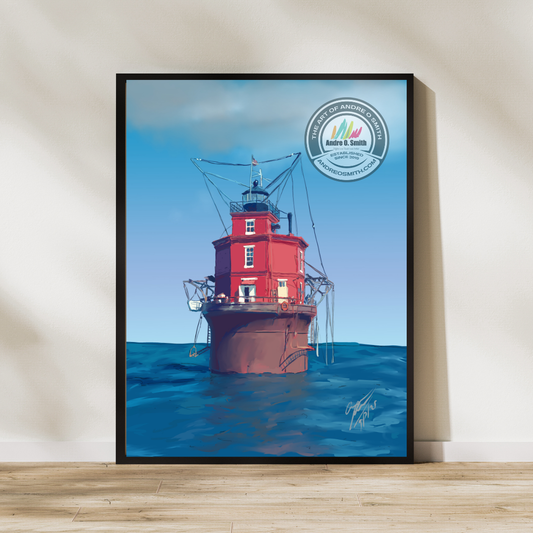 Wolf Trap Lighthouse - 16 x 20 Framed Print