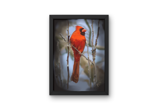 Proud Cardinal - Digital Art Print