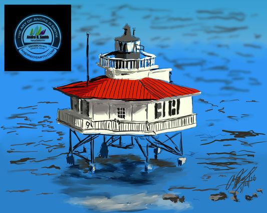 Stingray Point Lighthouse - 16 x 20 Framed Print