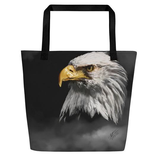 Mystic Eagle - All-Over Print Large Tote Bag