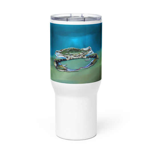 Calm In The Deep - Travel mug with a handle